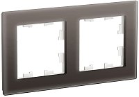 Рамка универсальная Systeme Electric AtlasDesign Nature 2-м. стекло мокко